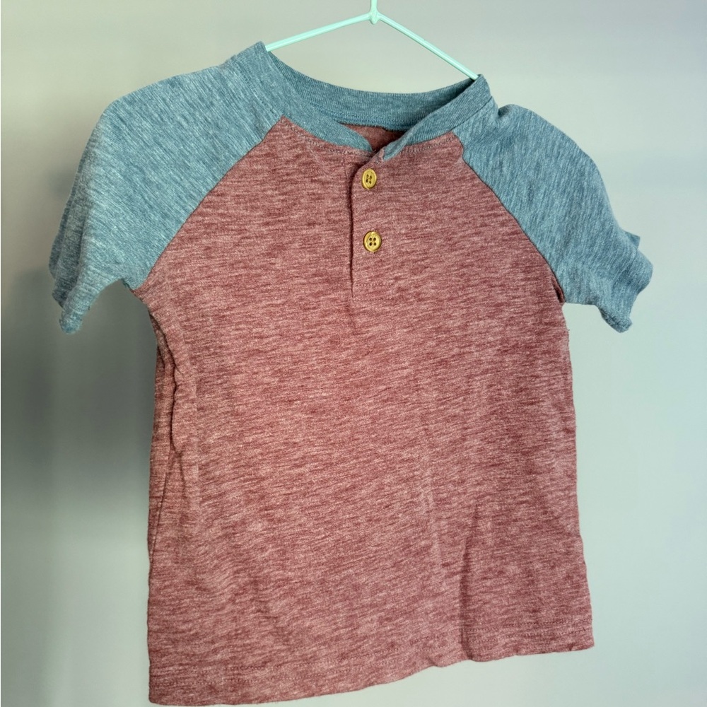 Jumping Beans Red and Blue Button Down Shirt Casual Style
